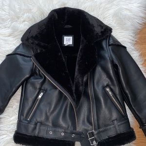 Gap Moto/Shearling Jacket